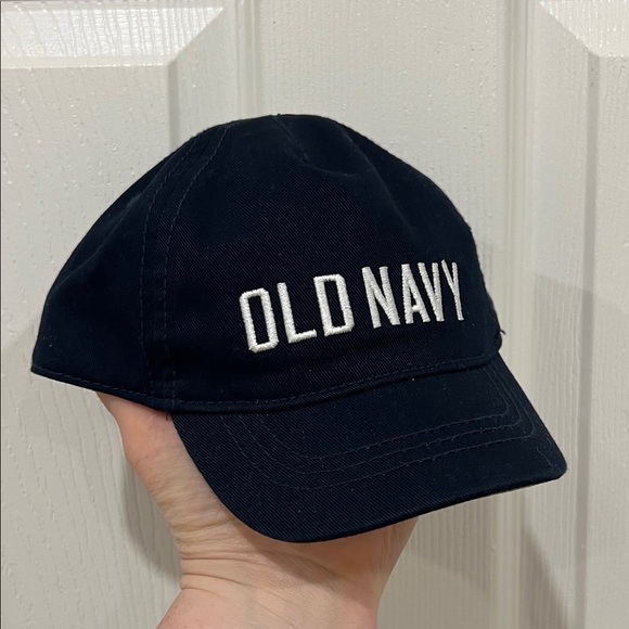 Old Navy Unisex Logo Baseball Cap Infant Baseball Hat Baby Navy Blue - Picture 1 of 4